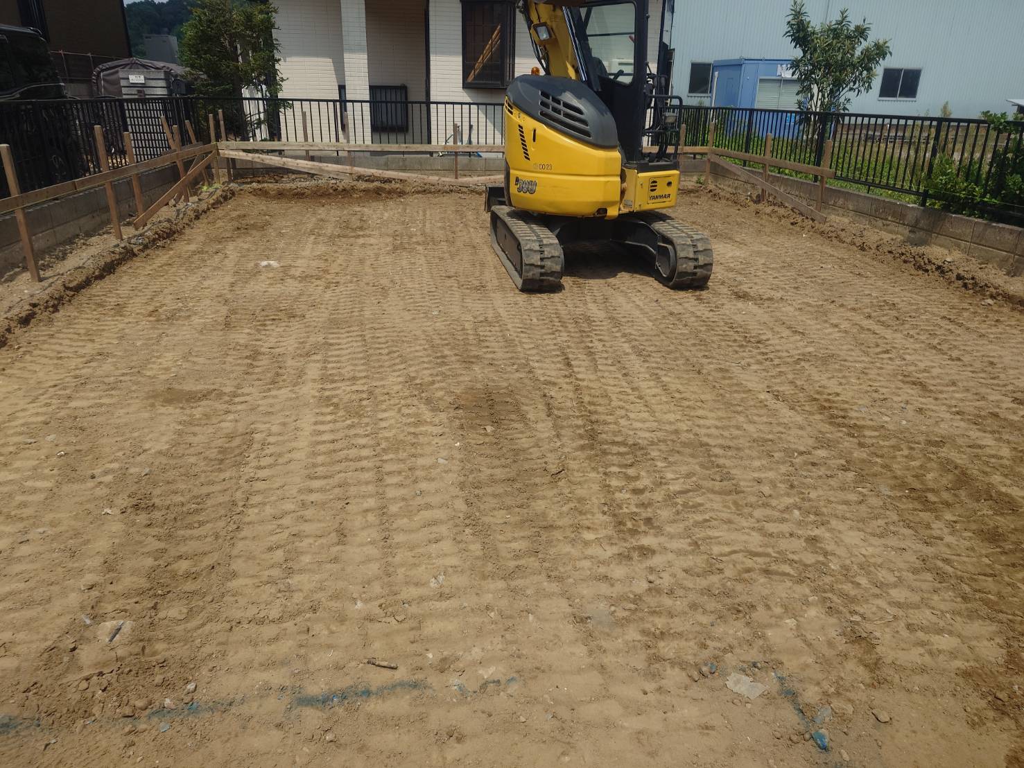 住宅基礎工事（地業作業）